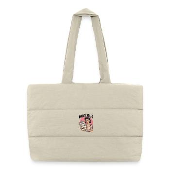 Mom's Rules Shirt | Funny Retro Design - Puffer Shopping Bag - natural - Front