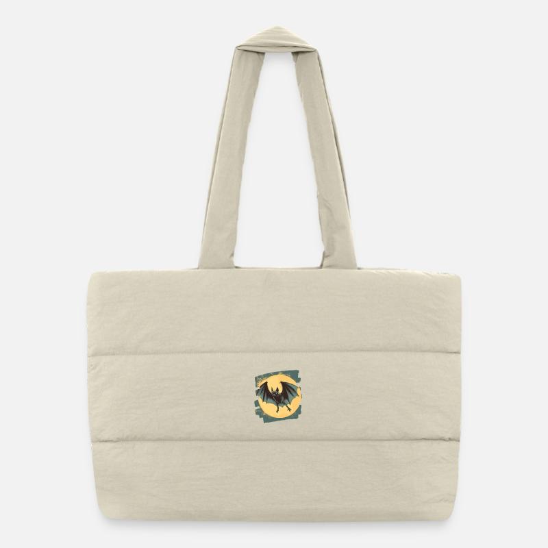 Fledermaus Retro Puffer-Einkaufstasche
