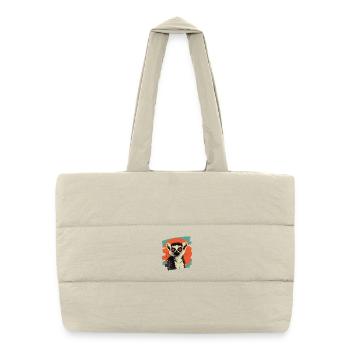 Lemur Retro - Puffer Shopping Bag - natural - Front