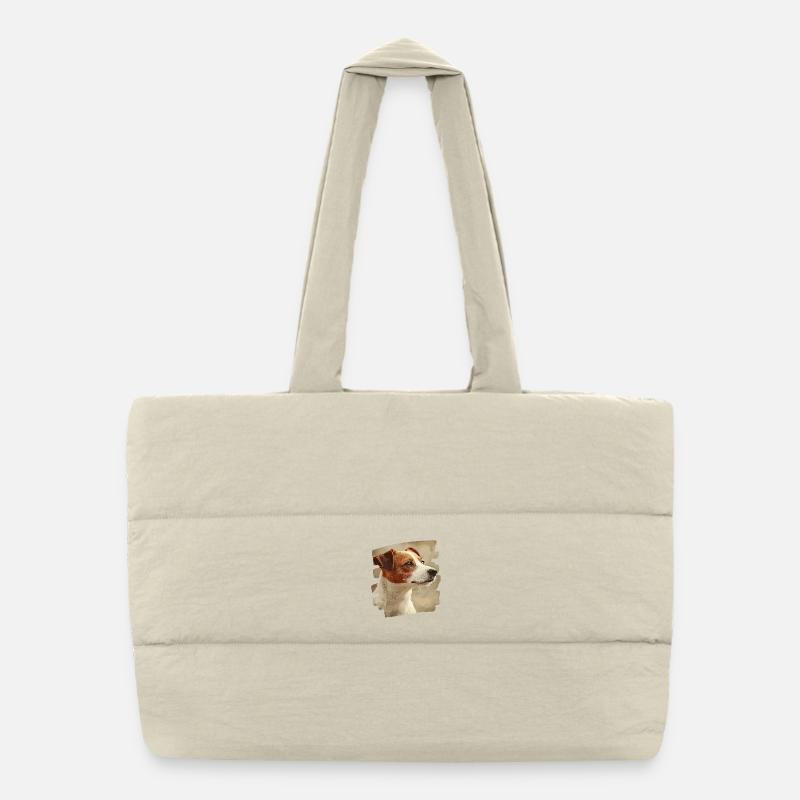 Jacky Russell Puffer-Einkaufstasche