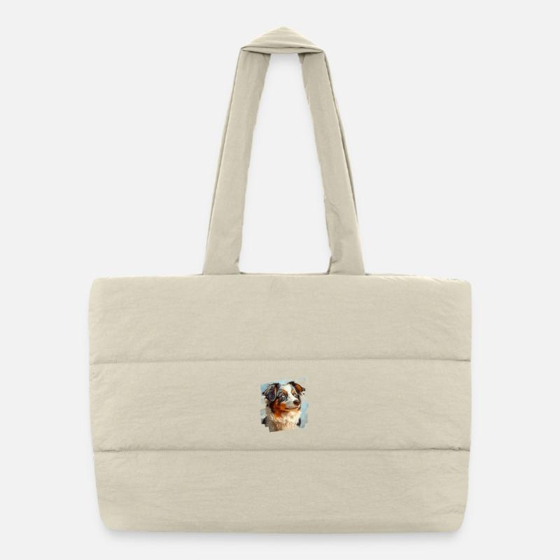 Australian Shepherd Puffer-Einkaufstasche
