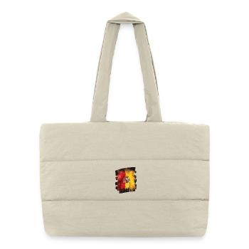 Drapeau espagnol Espagne - Sac shopping matelassé - blanc naturel - Devant