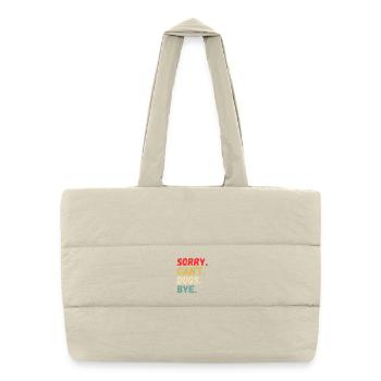 Playful Can’t Dogs Bye Design - Puffer Shopping Bag - natural - Front