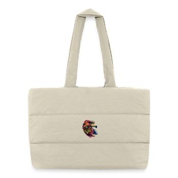 Falcon Kestrel Falcon Hunting Peregrine Falcon Cute Falcon - Puffer Shopping Bag - natural - Front