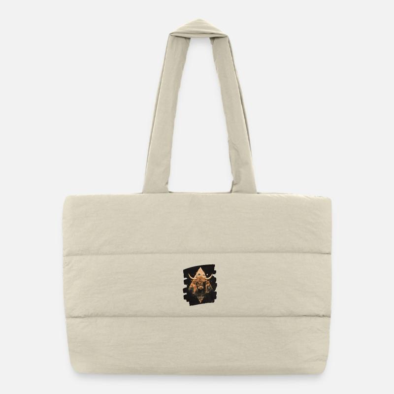 Scottish Highland cattle Puffer Shopping Bag