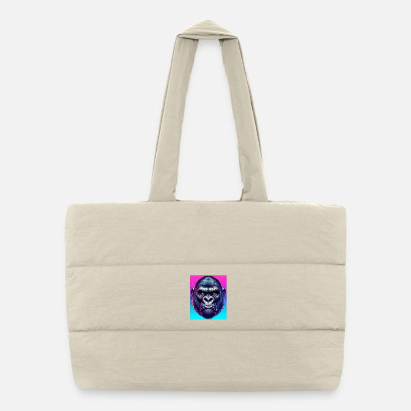 gorilla Puffer Shopping Bag