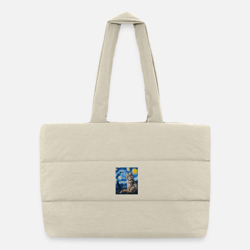 Lynx style Van Gogh étoilé Sac shopping matelassé