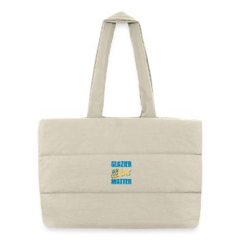Glazier Work Has Value Respect The Trade - Puffer Shopping Bag - natural - Front