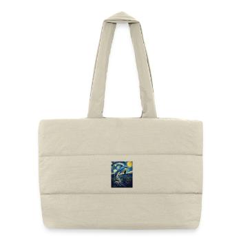 Delfin Style Van Gogh Étoilé - Sac shopping matelassé - blanc naturel - Devant