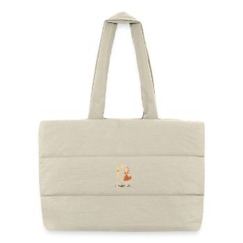 Sky and dancing skeletons - Puffer Shopping Bag - natural - Front