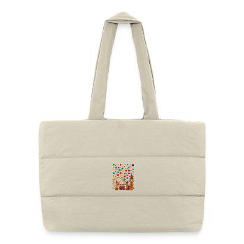 Spotty Shirt 2025 London City UK Big Ben Kids Boys - Puffer Shopping Bag - natural - Front