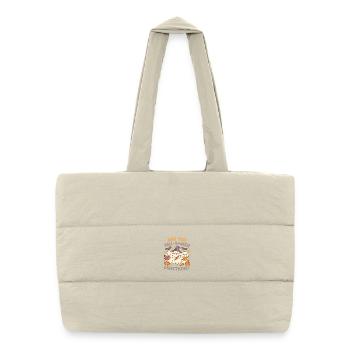 Êtes-vous Fall-O-Ween Directions Cadeaux amusants pour les enseignants - Sac shopping matelassé - blanc naturel - Devant
