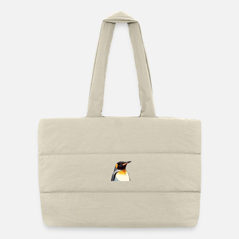 Pingouins Pingouin - Sac shopping matelassé - blanc naturel