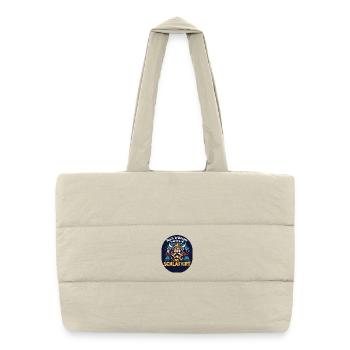 Viking Sleep Shirt Funny Saying - Puffer Shopping Bag - natural - Front