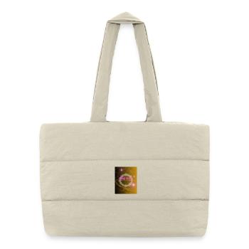 Rebel Heart | Make Your Own Rules - Puffer Shopping Bag - natural - Front