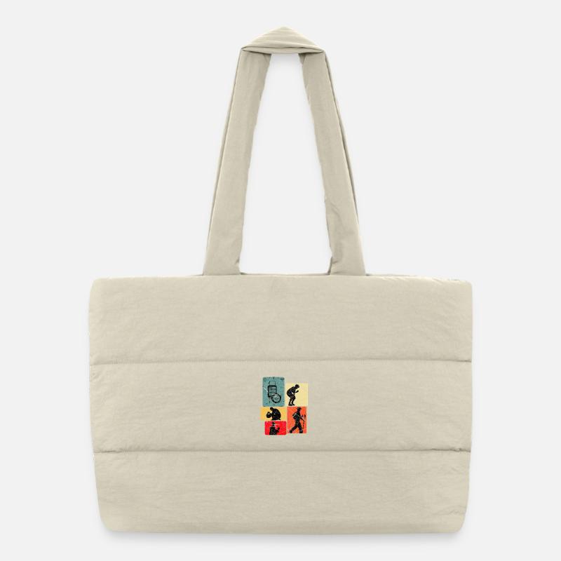 Entdeckerdesign: Expeditionen & Kompass Puffer-Einkaufstasche