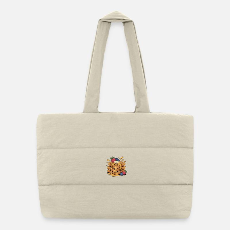 Fruity waffle art Puffer Shopping Bag