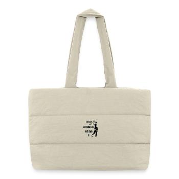 I Play Golf Awesome Like My Dad  - Puffer Shopping Bag - natural - Front