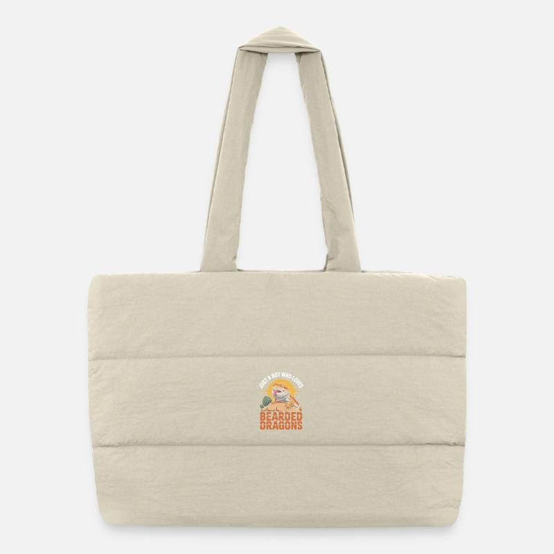 Design des Dragons Barbus pour l’Amoureux Sac shopping matelassé