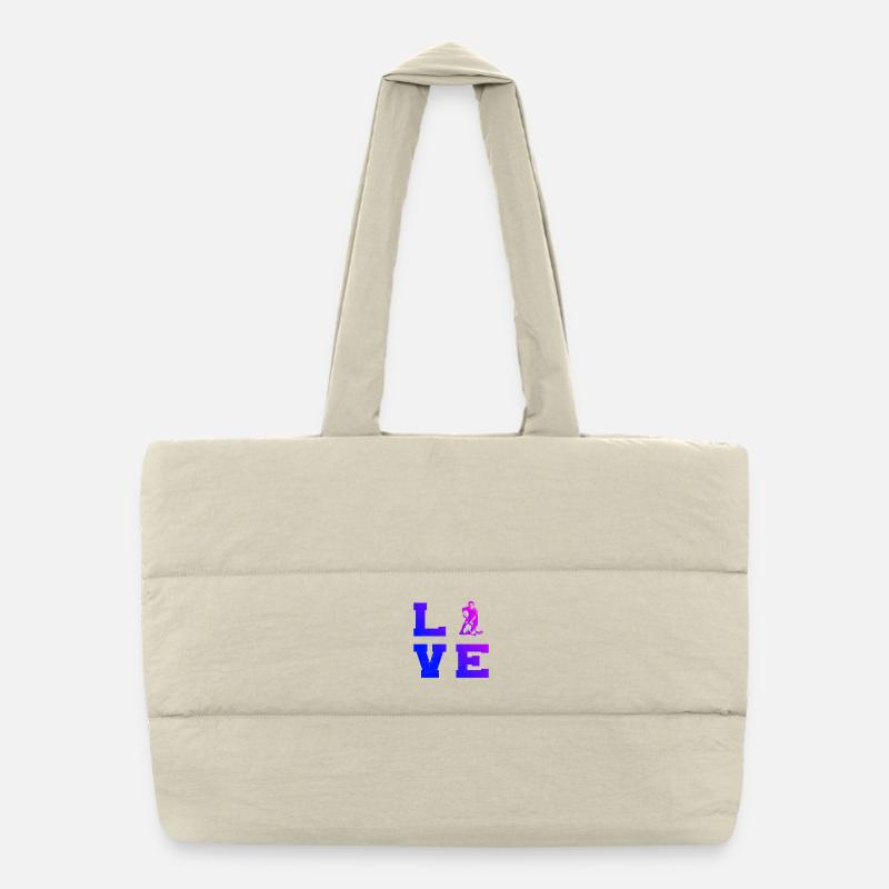 Le floorball adore porter Sac shopping matelassé