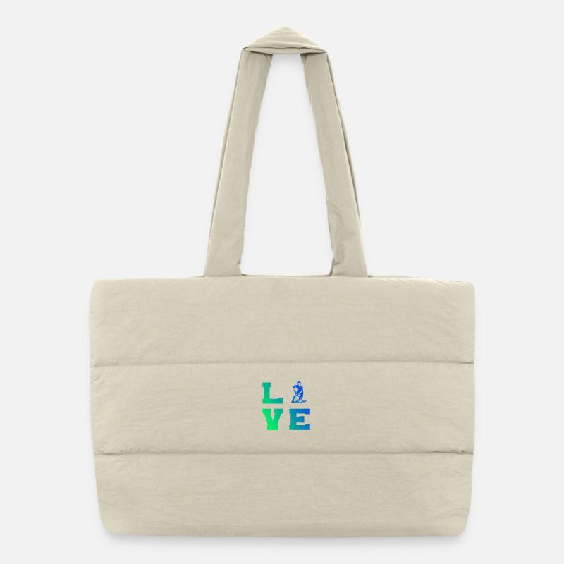 Floorball Graphics for Floorball Puffer Shopping Bag