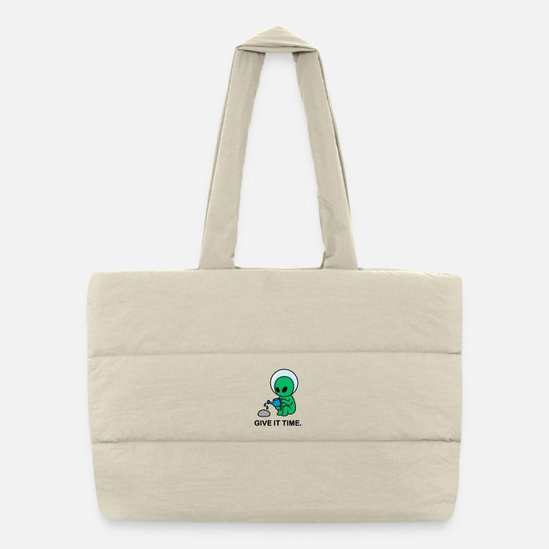 Interstellar Patience - Puffer Shopping Bag - natural