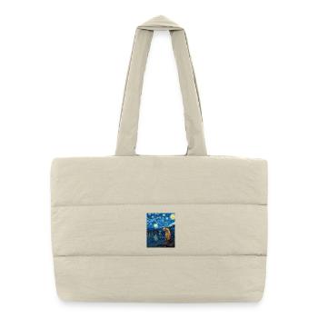 Loutre Van Gogh - Sac shopping matelassé - blanc naturel - Devant