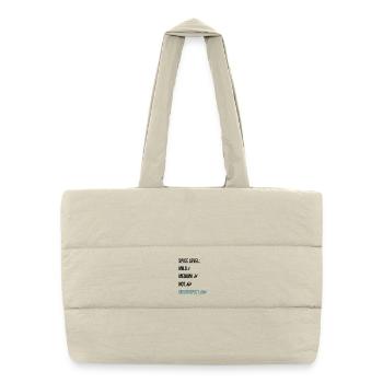 Spice Level Neurospicy - Neurodivergent Humor - Puffer Shopping Bag - natural - Front