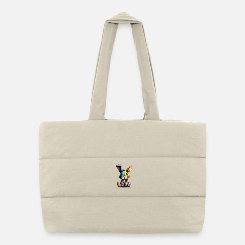 Patchwork Häschenbunt Puffer-Einkaufstasche