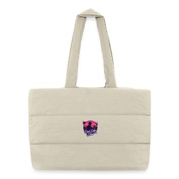 Rad Like Dad Retro Neon Design - Puffer-Einkaufstasche - Naturweiß - Vorne