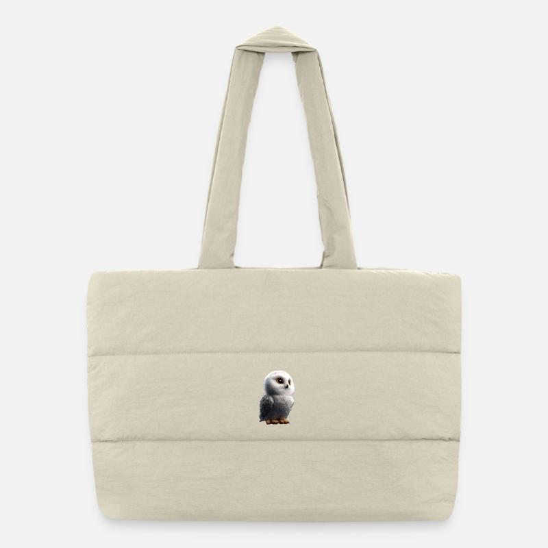 Chouette blanche Chouette Chouette Chouette Chouette Chouette Chouette des neiges Sac shopping matelassé