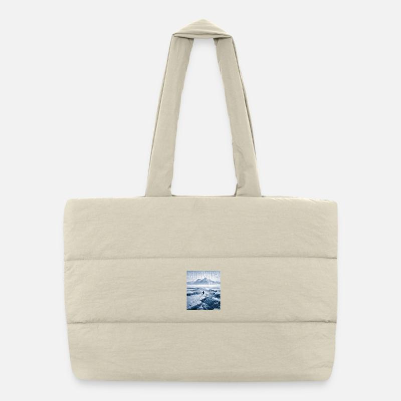 But Why Penguin Meme Existential Sad Humor Mood Puffer Shopping Bag