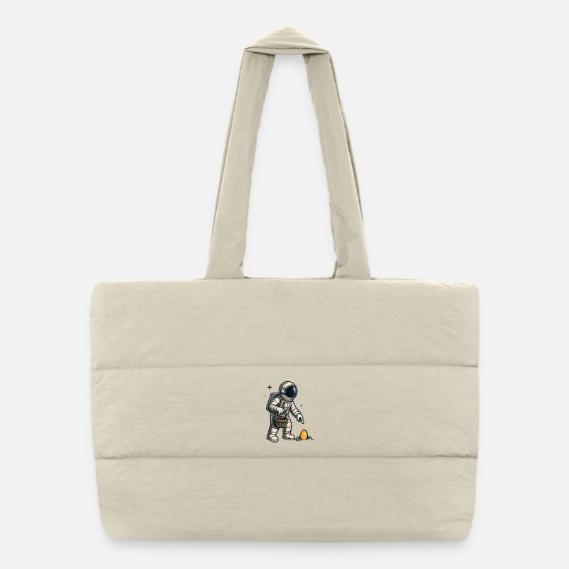 Exploration des œufs d’astronaute Sac shopping matelassé
