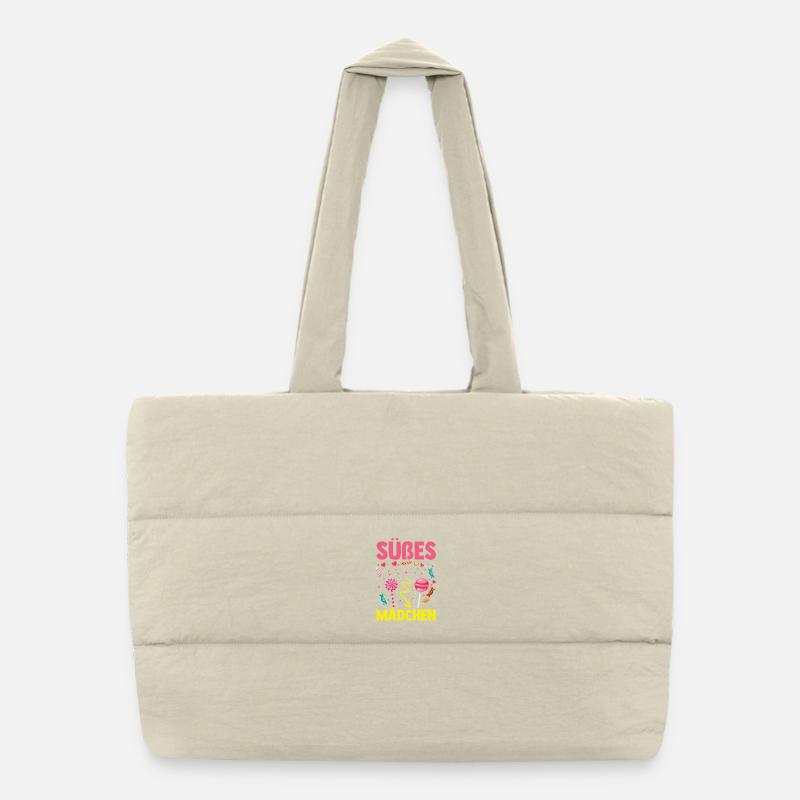 Süschigkeiten Naschkatze Süßes Mädchen Puffer-Einkaufstasche