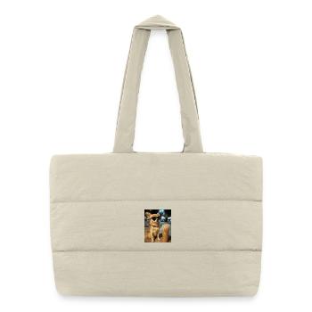 Chihuahua Night Coffee Style - Puffer Shopping Bag - natural - Front