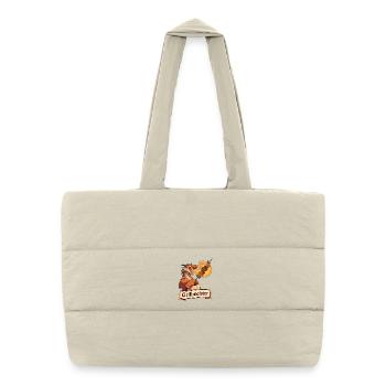 Vegetarian Grill Master Dragon - Puffer Shopping Bag - natural - Front