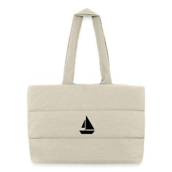 Sail - Puffer-Einkaufstasche - Naturweiß - Vorne