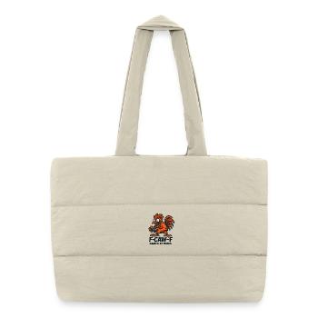 F-Caw-F Gamer At Work Gaming Rooster Humor Funny - Puffer Shopping Bag - natural - Front