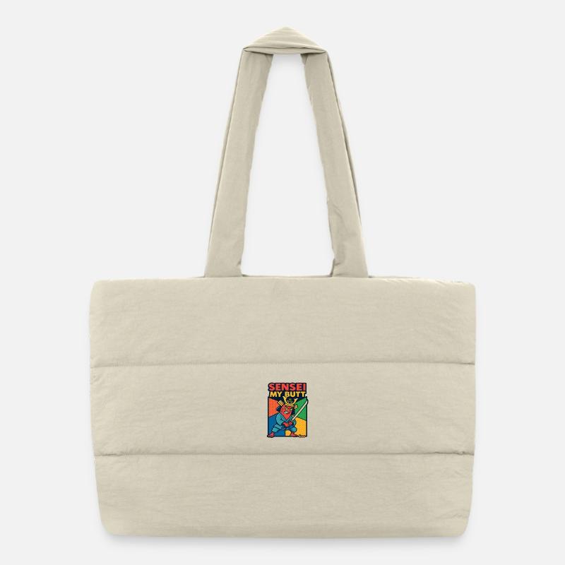 Sensei Mon Samouraï Derrière Sac shopping matelassé