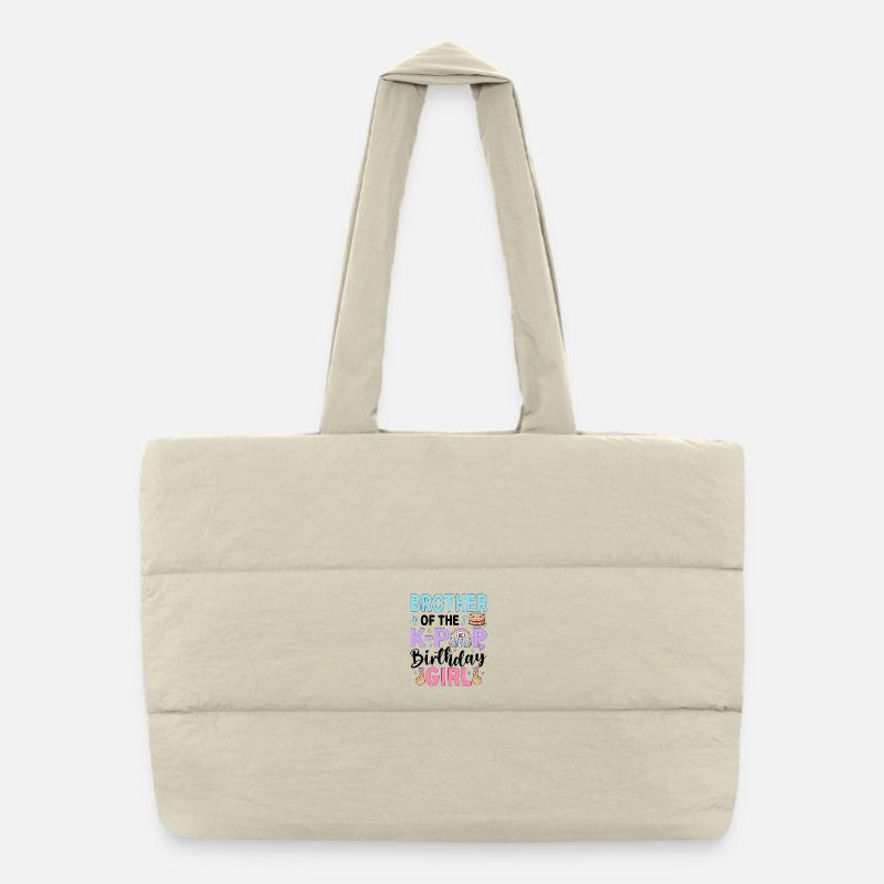 Frère de la fille d’anniversaire de la K-Pop Sac shopping matelassé