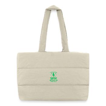Je ne fais pas toujours de la danse irlandaise - Sac shopping matelassé - blanc naturel - Devant