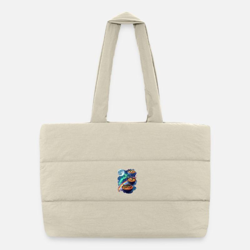 Galactic Ramen Bowls Puffer Shopping Bag