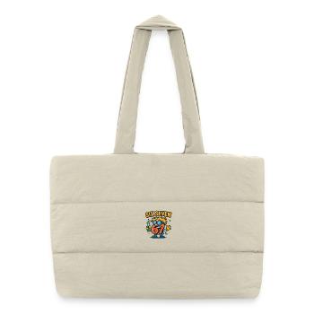 Six Seven 67 Idée de cadeau pour nerds sur l’humour scientifique - Sac shopping matelassé - blanc naturel - Devant