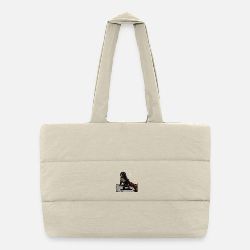Bébé Singe Coup de Poing Sac shopping matelassé