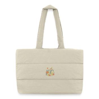 Speech Therapy SLP Therapist Retro Vintage - Puffer Shopping Bag - natural - Front