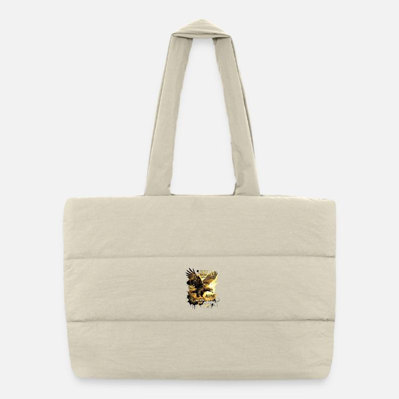 Eagle Motivation - Rise Above The Clouds Puffer Shopping Bag
