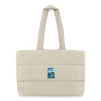 National Park of American Samoa Starry Night - Puffer Shopping Bag - natural - Front
