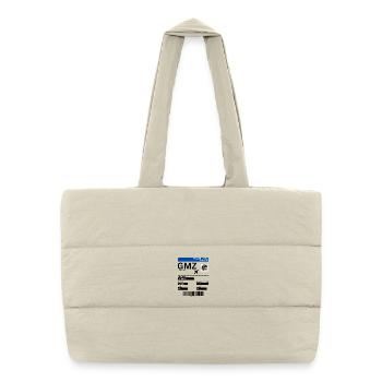 Idée de billet d’avion pour vacances à La Gomera aux îles Canaries - Sac shopping matelassé - blanc naturel - Devant