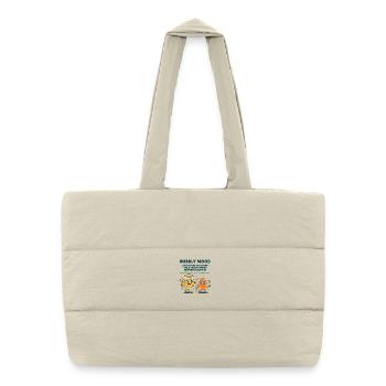 sourdough bread baking baker sourdough starter - Puffer Shopping Bag - natural - Front