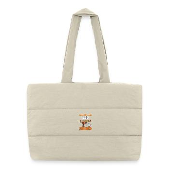 If Dad Cant Fix It We Are All Screwed Funny Gift - Puffer Shopping Bag - natural - Front
